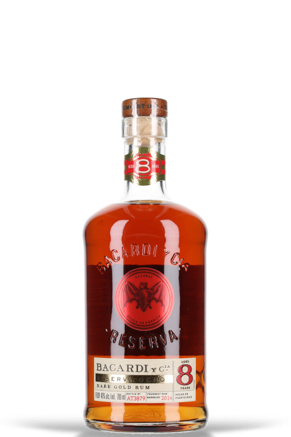 Bacardi 8 Anos RESERVA OCHO Rare Gold Rum 40% vol. 0.7l