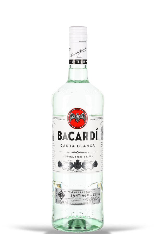 Bacardi Carta Blanca Superior White Rum 37.5% vol. 1l