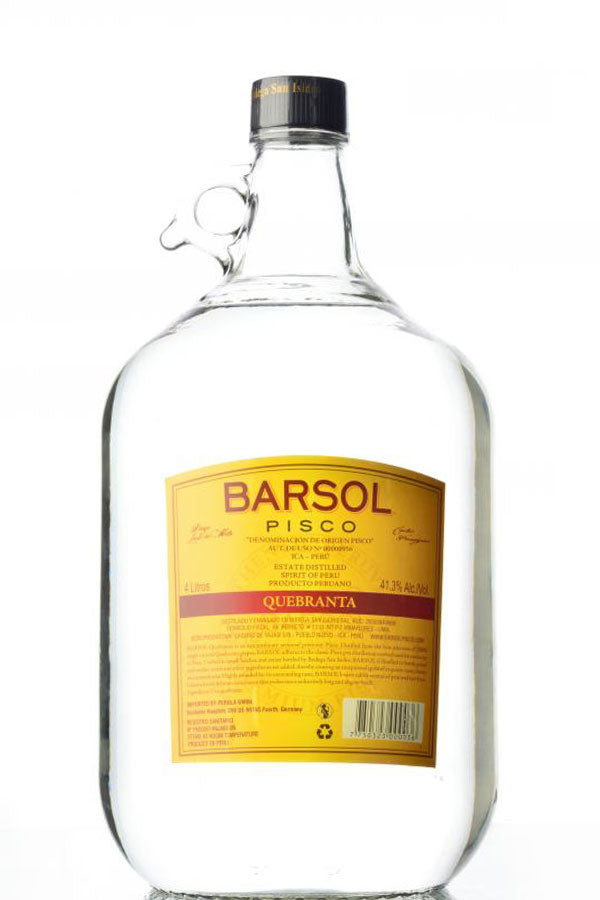 Barsol Primero Quebranta Pisco 41.3% vol. 4l