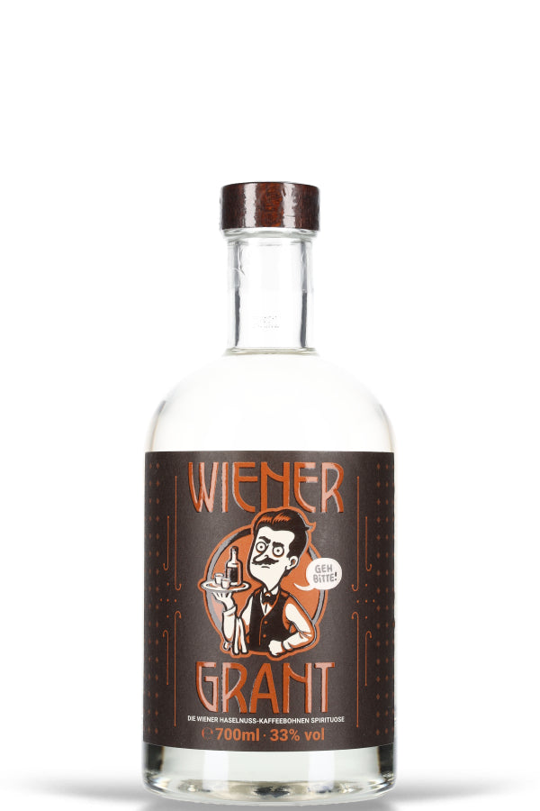 Wiener Grant Haselnuss Kaffeebohnen-Spirituose 33% vol. 0.7l