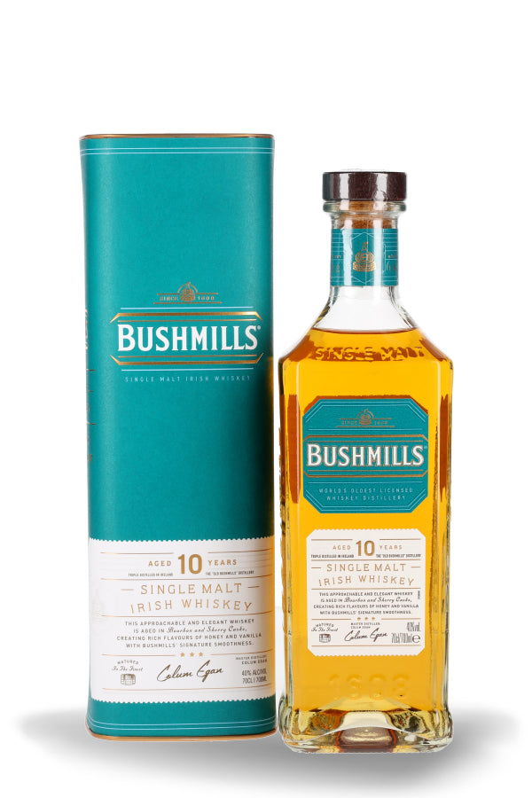 Bushmills 10 Jahre Single Malt Irish Whiskey 40% vol. 0.7l