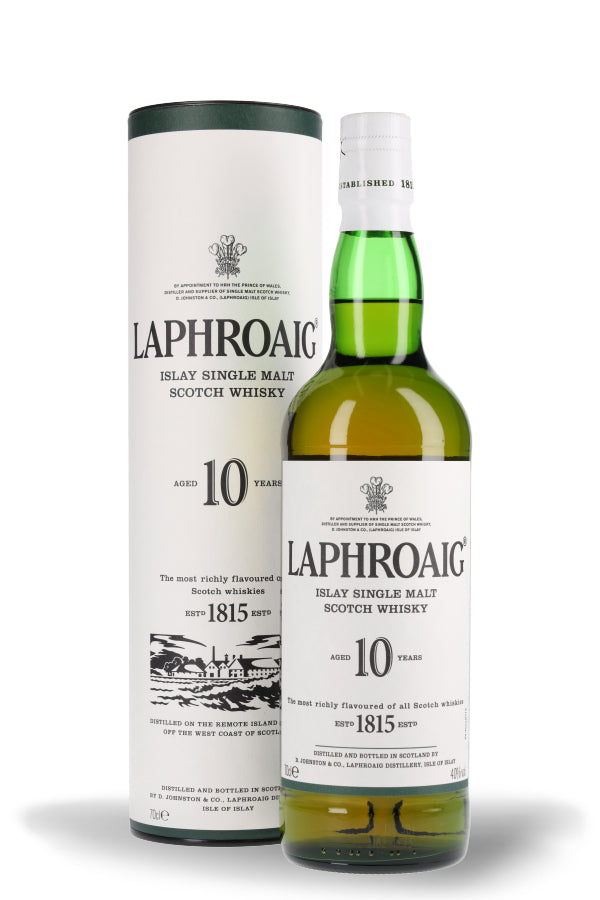 Laphroaig 10 40% Islay Single vol. Malt Whisky 0.7l SpiritLovers – Scotch Jahre