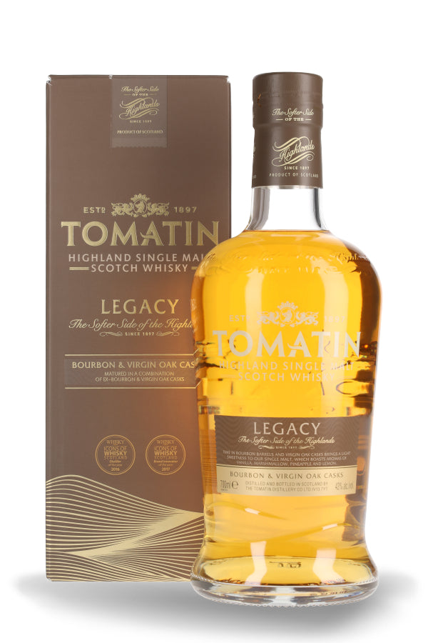 Tomatin Legacy mit GB Whisky 43% vol. 0.7l