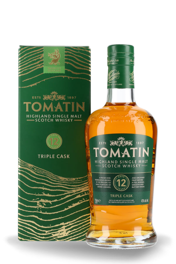 Tomatin 12 Jahre Bourbon & Sherry Casks mit GB Whisky 43% vol. 0.7l
