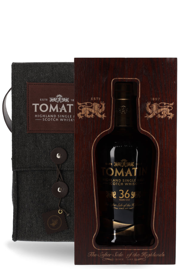 Tomatin 36 Jahre Small Batch Release mit Holzkiste Whisky 46% vol. 0.7l
