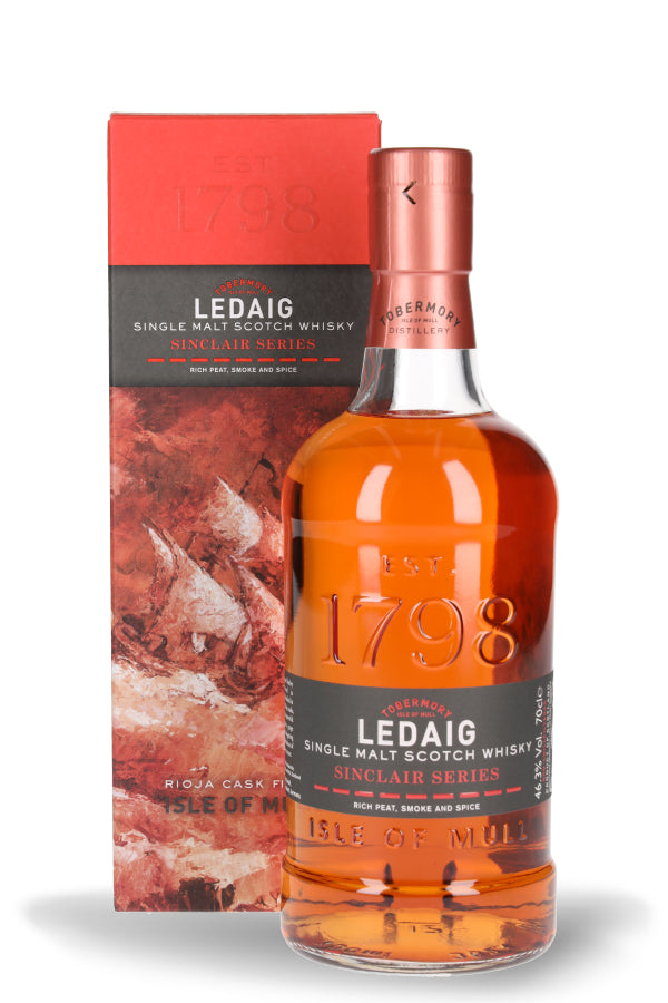 Tobermory Ledaig Sinclair Series Rioja Cask Finish Single Malt Whisky 46.3% vol. 0.7l