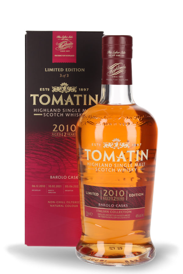 Tomatin The Italian Collection Barolo Cask 46% vol. 0.7l