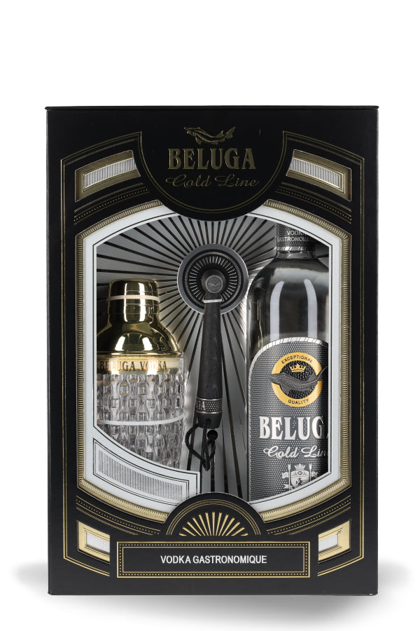 Beluga Gold Line mit Shaker 40% vol. 0.7l