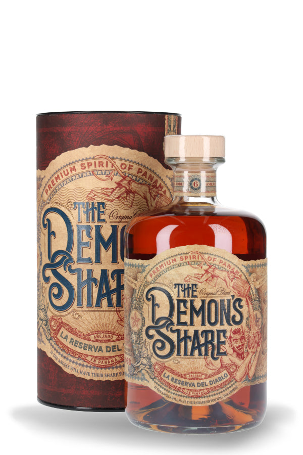 The Demon's Share 6y Gift Tube Rum 40% vol. 0.7l