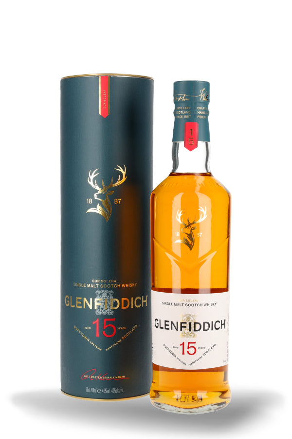 Glenfiddich 15 Jahre Unique Solera Reserve Whisky 40% vol. 0.7l