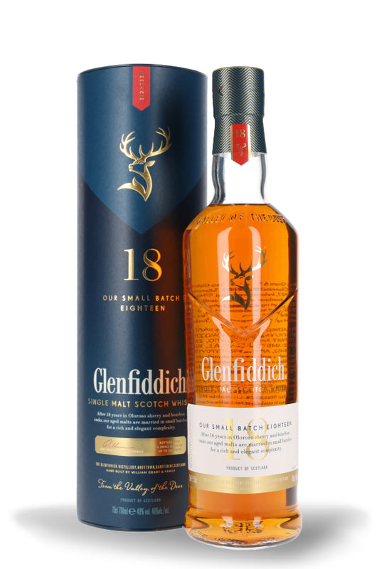 Glenfiddich 18 Jahre Small Batch Reserve Single Malt Scotch Whisky 40% vol. 0.7l