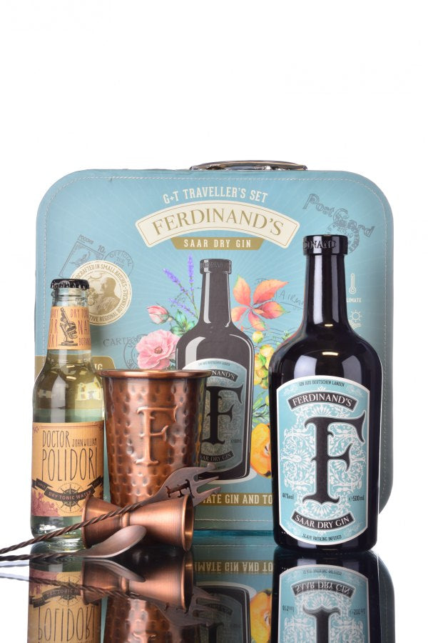 Ferdinand Saar Dry Gin G+T Traveller's Box 44% vol. 0.5l