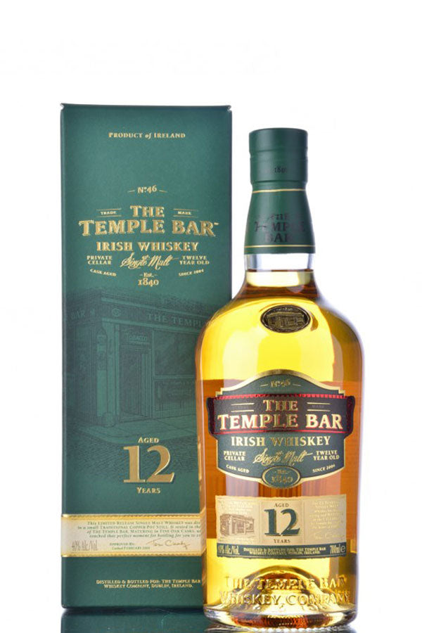 Temple Bar 12 Jahre Single Malt Irish Whiskey 40% vol. 0.7l
