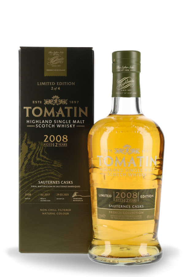 Tomatin Highland Single Malt Scotch Whisky The French Collection 2008 Sauternes Casks 46% vol. 0.7l