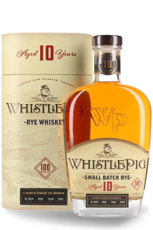 WhistlePig Aged 10 Years Small Batch Rye Whiskey 50% vol. 0.7l