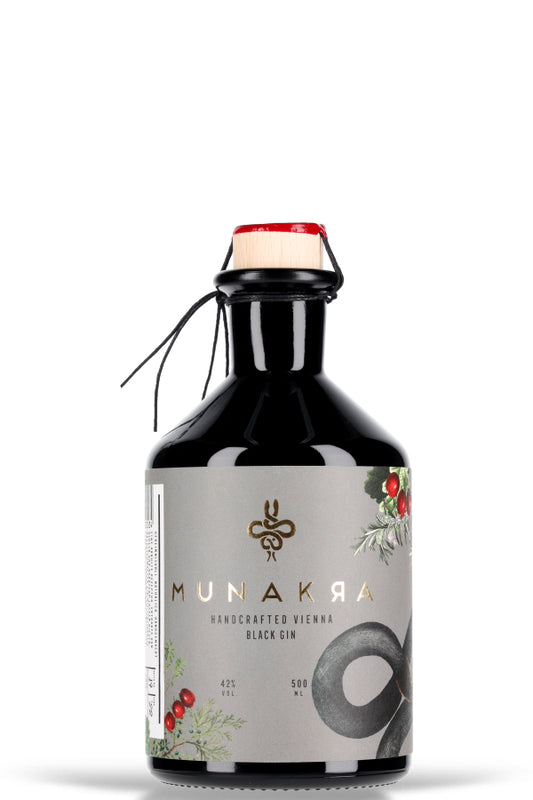 Munakra Handcrafted Vienna Black Gin 42% vol. 0.5l