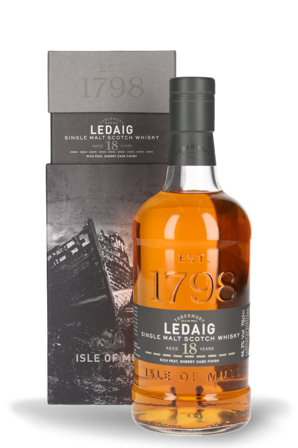 Tobermory Ledaig 18 Years Single Malt Whisky 46.3% vol. 0.7l