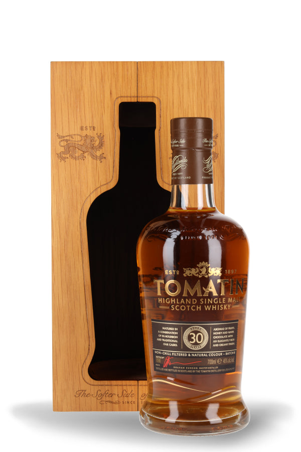 Tomatin 30 Years Single Malt Whisky Bourbon Casks Batch No. 6 46% vol. 0.7l
