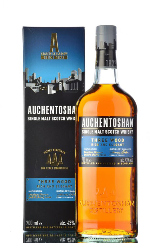 Auchentoshan Three Wood Single Malt Scotch Whisky 43% vol. 0.7l
