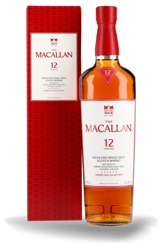 Macallan 12 Jahre Sherry Oak im Geschenkkarton 40% vol. 0.7l