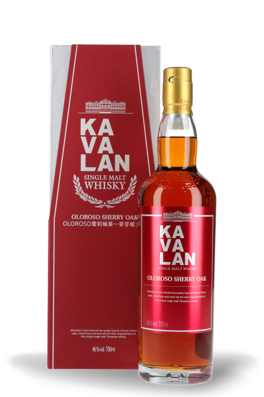 Kavalan Oloroso Sherry Oak Single Malt Whisky 46% vol. 0.7l