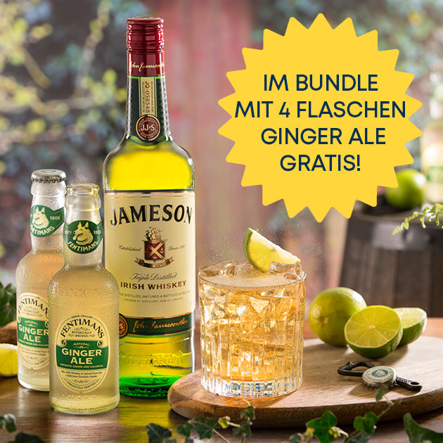Jameson Irish Whiskey Ginger Ale and Lime